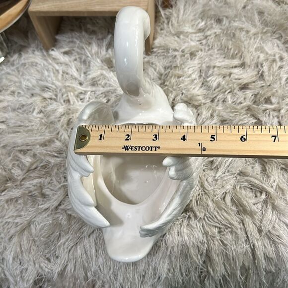 Vintage Goebel West Germany 57 303 20 Porcelain Swan Figurine Decor Planter - Picture 16 of 17